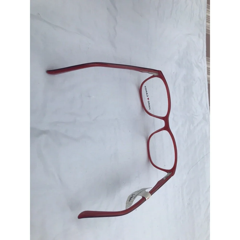 Hard Candy HC39 Acetate Red Plastic Full Rim Frame, Size 53-16-135